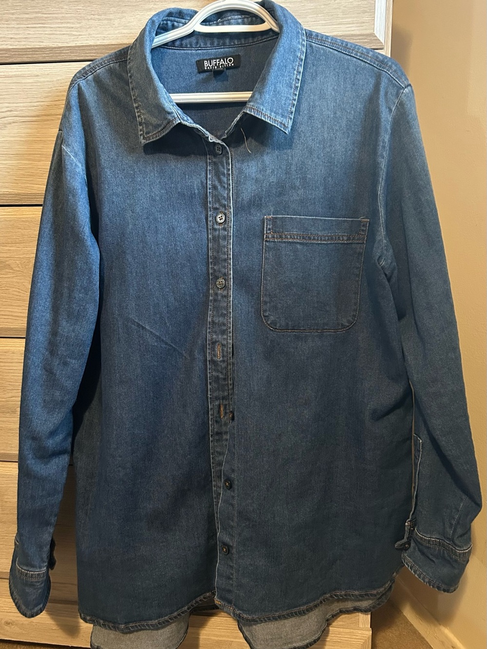 Buffalo David Bitton Blue Denim Shirt Jacket